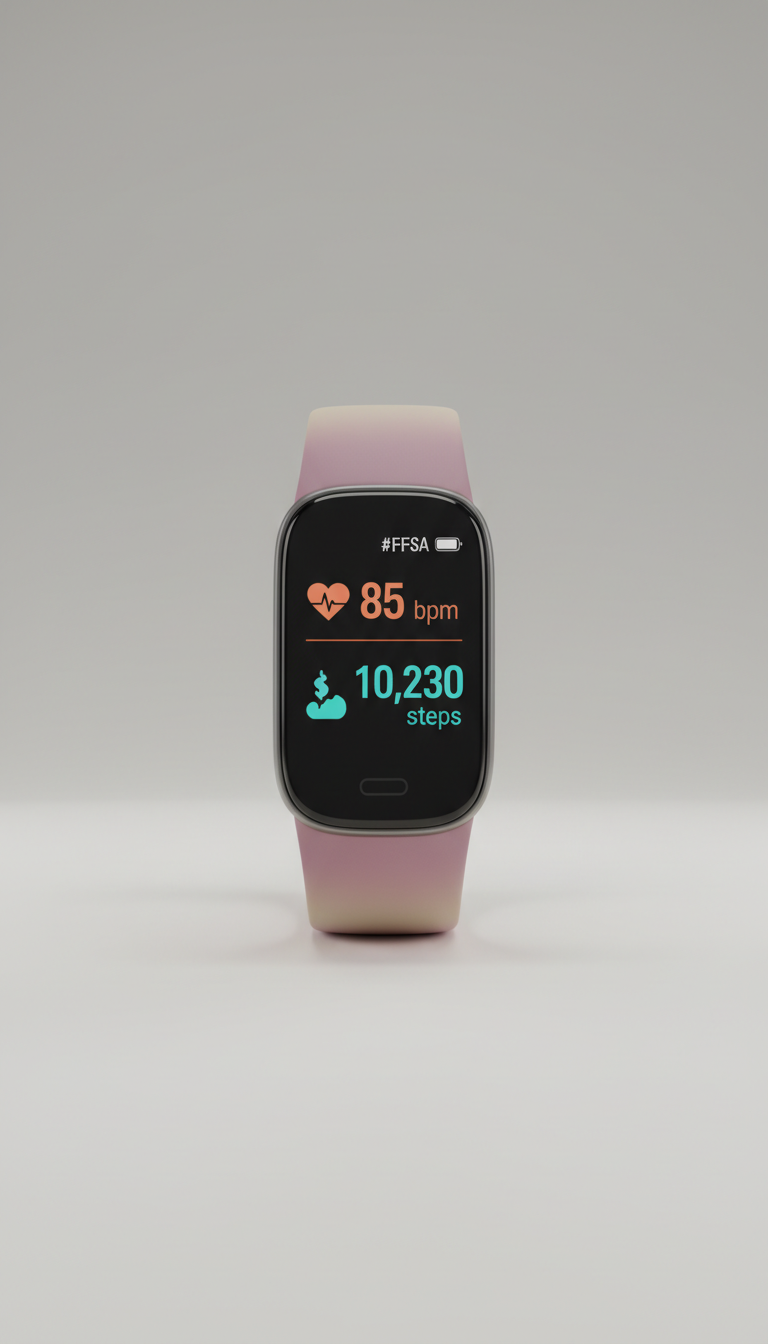 Fitness tracker with color display