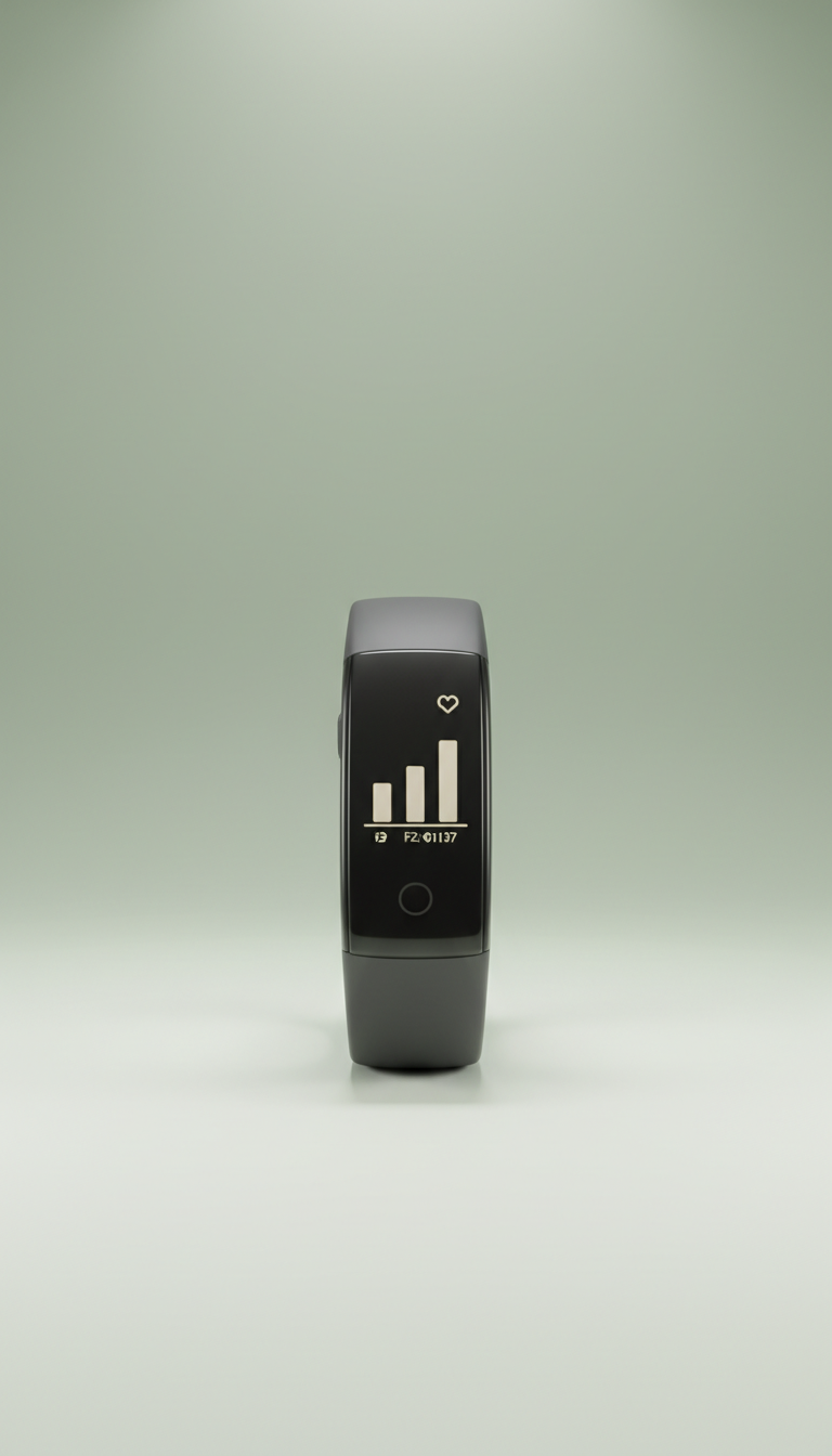 Titanium band fitness tracker